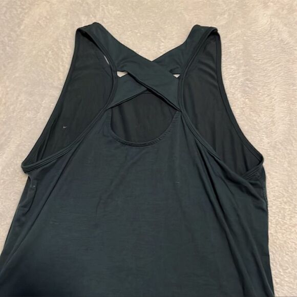Athleta Yogini Tank Open Back Green XS - Picture 4 of 6